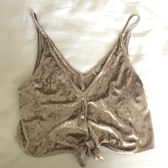 Free people NWT satin crop top - Picture 1 of 3